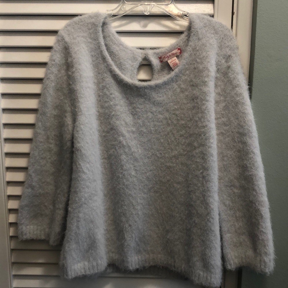 Ruby & Bloom girls fuzzy sweater